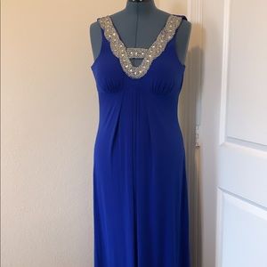 Royal blue evening Dress
